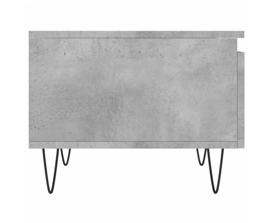 Măsuță de cafea, gri beton, 50x46x35 cm, lemn prelucrat, 7 image