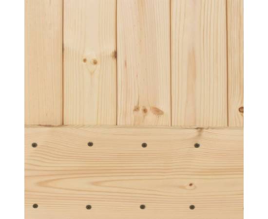 Ușă glisantă cu set de feronerie 70x210 cm, lemn masiv de pin, 7 image
