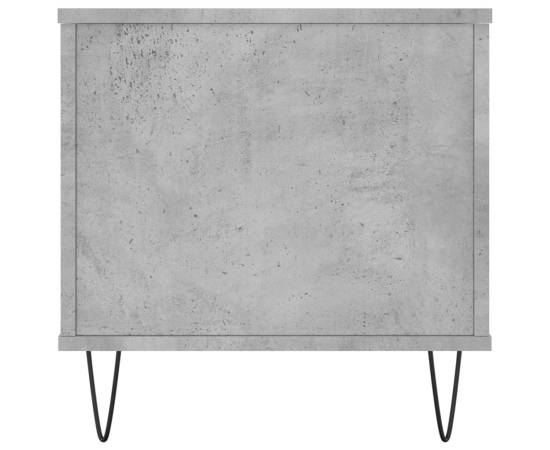 Măsuță de cafea, gri beton, 90x44,5x45 cm, lemn compozit, 7 image