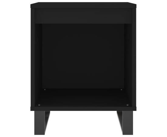 Noptiere, 2 buc., negru, 40x35x50 cm, lemn compozit, 5 image