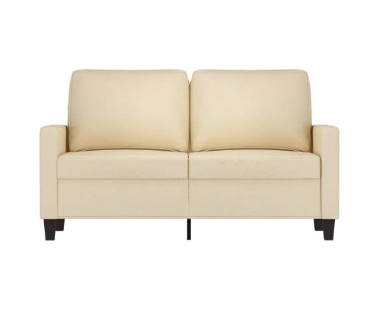 Canapea cu 2 locuri, crem, 120 cm, material textil, 3 image