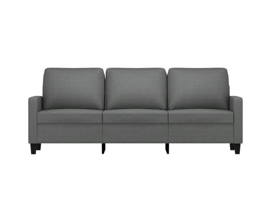 Canapea cu 3 locuri, gri închis, 180 cm, material textil, 3 image