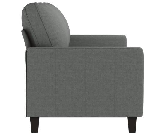 Canapea cu 3 locuri, gri închis, 180 cm, material textil, 4 image