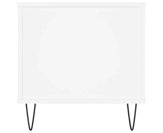 Măsuță de cafea, alb, 90x44,5x45 cm, lemn compozit, 7 image