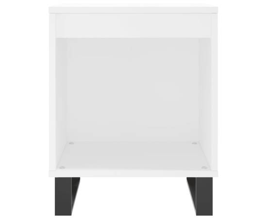 Noptiere, 2 buc., alb, 40x35x50 cm, lemn compozit, 5 image