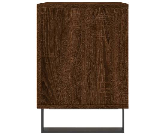 Noptiere, 2 buc., stejar maro, 40x35x50 cm, lemn compozit, 6 image
