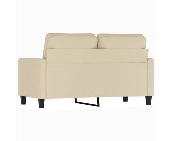Canapea cu 2 locuri, crem, 120 cm, material textil, 5 image