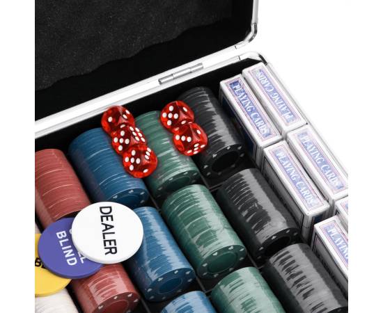 Set de jetoane de poker 600 buc. 4 g, 7 image