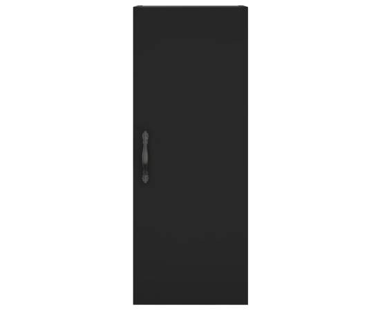 Dulap de perete, negru, 34,5x34x90 cm, lemn prelucrat, 6 image