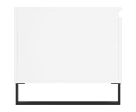 Măsuță de cafea, alb, 100x50x45 cm, lemn prelucrat, 7 image