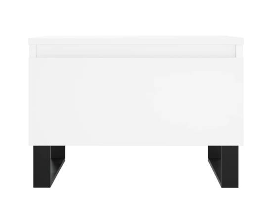 Măsuță de cafea, alb, 50x46x35 cm, lemn prelucrat, 5 image