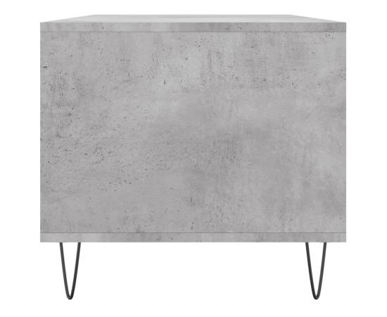 Măsuță de cafea, gri beton, 90x49x45 cm, lemn prelucrat, 7 image