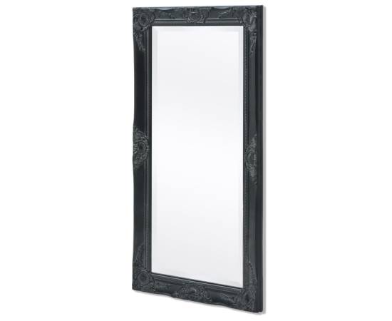 Oglindă de perete în stil baroc, 100 x 50 cm, negru, 4 image