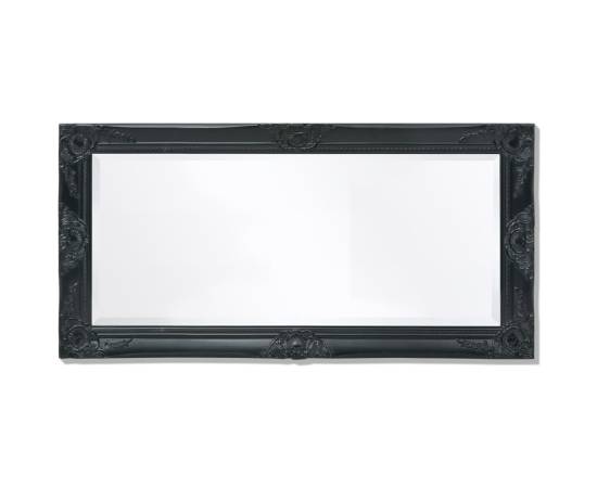 Oglindă de perete în stil baroc, 100 x 50 cm, negru, 5 image