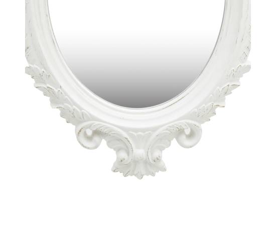 Oglindă de perete în stil castle, alb, 56 x 76 cm, 3 image