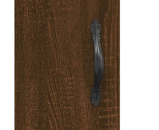 Dulap de perete, maro stejar, 34,5x34x90 cm, lemn prelucrat, 11 image