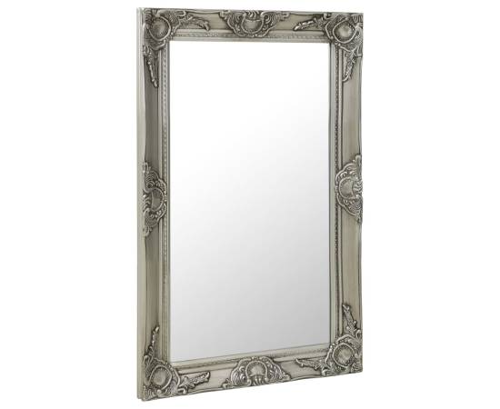 Oglindă de perete în stil baroc, argintiu, 50 x 80 cm, 2 image