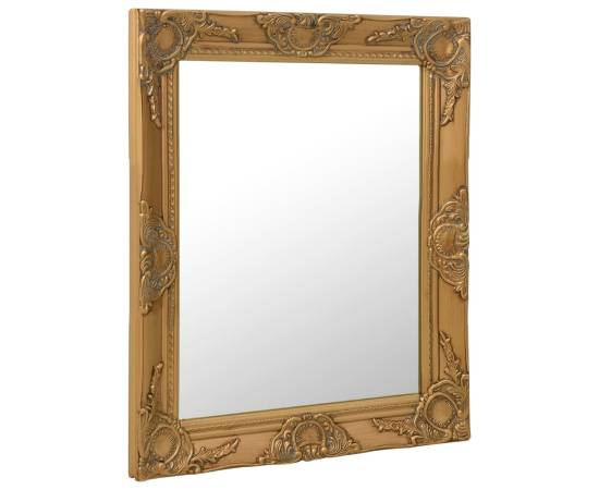 Oglindă de perete în stil baroc, auriu, 50 x 60 cm, 2 image