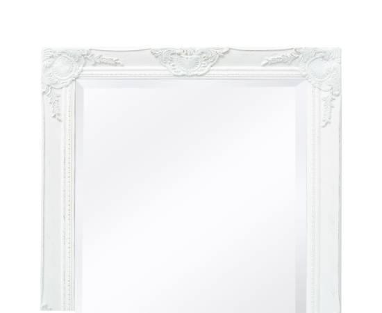 Oglindă verticală în stil baroc, 100 x 50 cm, alb, 7 image