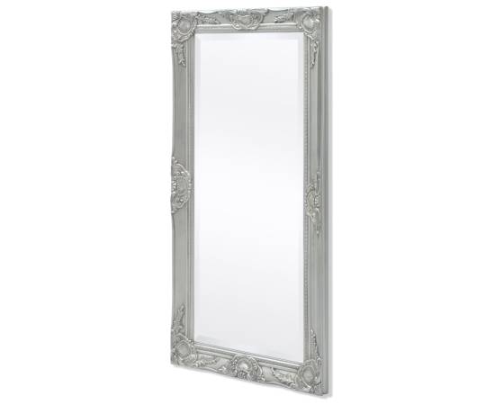 Oglindă verticală în stil baroc, 100 x 50 cm, argintiu, 4 image
