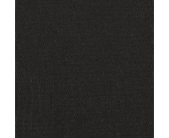 Canapea cu 2 locuri, negru, 140 cm, material textil, 7 image