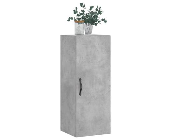 Dulap de perete, gri beton, 34,5x34x90 cm, lemn prelucrat, 3 image
