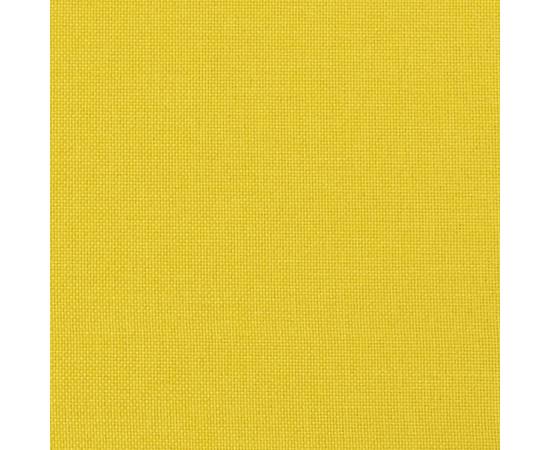 Fotoliu canapea, galben deschis, 60 cm, țesătură, 7 image
