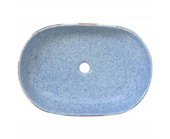 Lavoar de blat, multicolor, 59x40x14 cm, ceramică, oval, 6 image