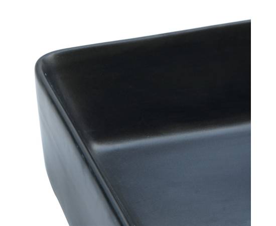 Lavoar de blat, negru, 46x35,5x13 cm, ceramică, dreptunghi, 7 image