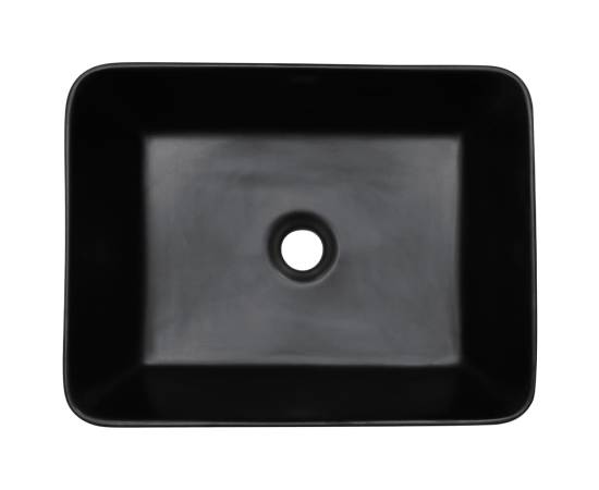 Lavoar de blat, negru, 46x35,5x13 cm, ceramică, dreptunghi, 6 image