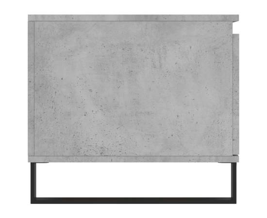 Măsuță de cafea, gri beton, 100x50x45 cm, lemn prelucrat, 7 image