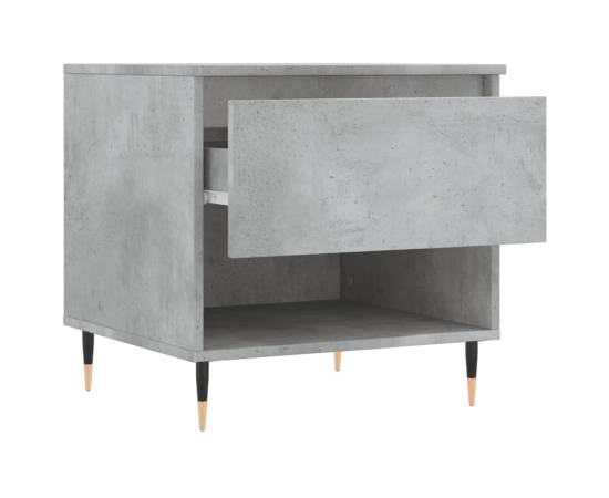 Măsuță de cafea, gri beton, 50x46x50 cm, lemn prelucrat, 6 image