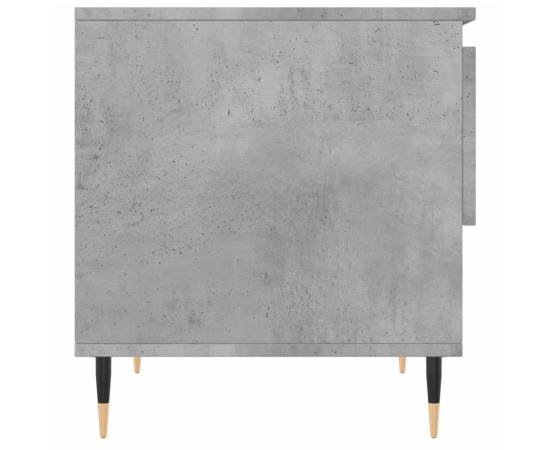 Măsuță de cafea, gri beton, 50x46x50 cm, lemn prelucrat, 7 image