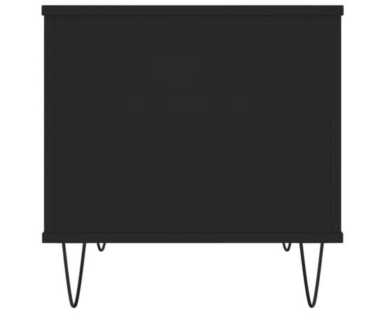 Măsuță de cafea, negru, 60x44,5x45 cm, lemn prelucrat, 7 image