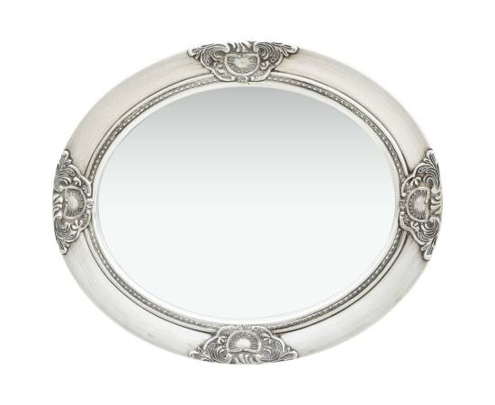 Oglindă de perete în stil baroc, argintiu, 50 x 60 cm, 3 image