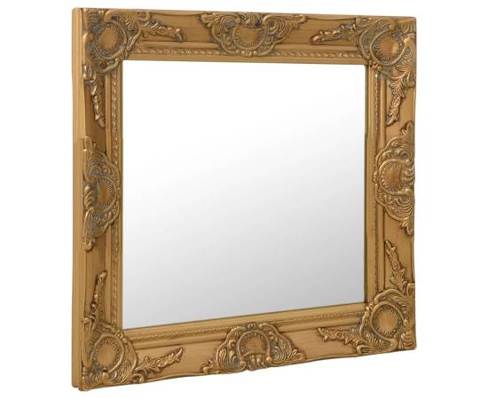 Oglindă de perete în stil baroc, auriu, 60 x 60 cm, 2 image
