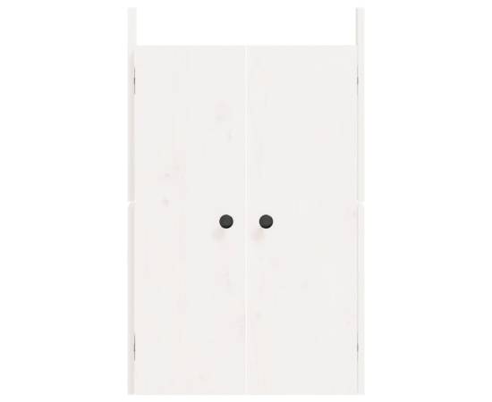 Uși de bucătărie de exterior, alb, 50x9x82cm, lemn masiv de pin, 4 image