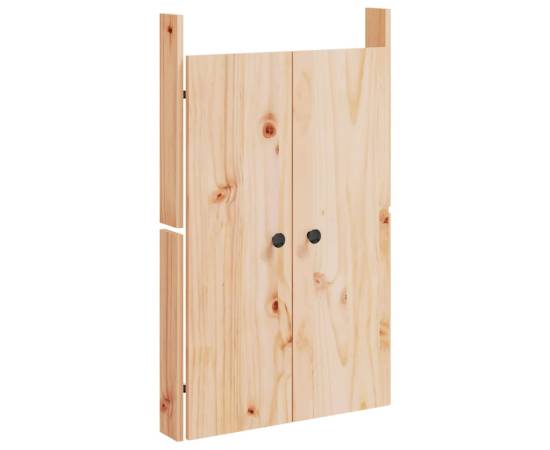 Uși de bucătărie de exterior 2 buc., 50x9x82 cm, lemn masiv pin, 3 image