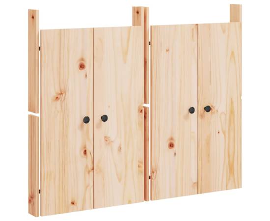 Uși de bucătărie de exterior 2 buc., 50x9x82 cm, lemn masiv pin, 2 image