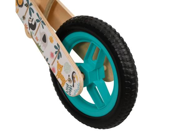 Bicicletă de echilibru pentru copii, imprimeu și albastru, 9 image