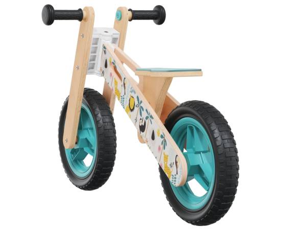 Bicicletă de echilibru pentru copii, imprimeu și albastru, 5 image