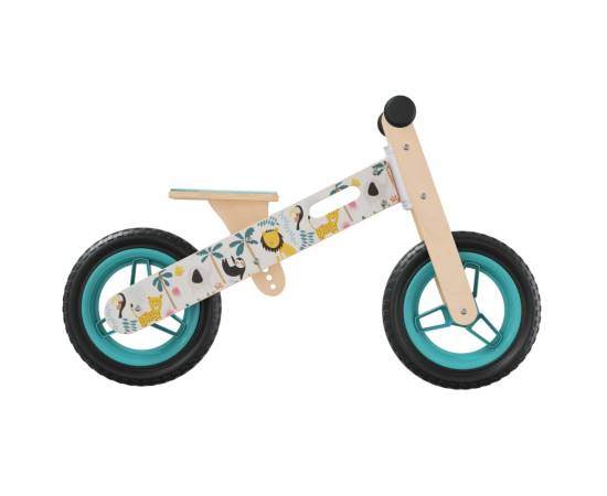 Bicicletă de echilibru pentru copii, imprimeu și albastru, 4 image
