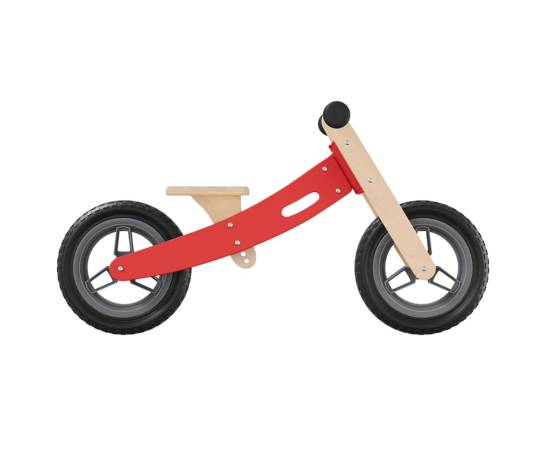 Bicicletă de echilibru pentru copii, roșu, 6 image