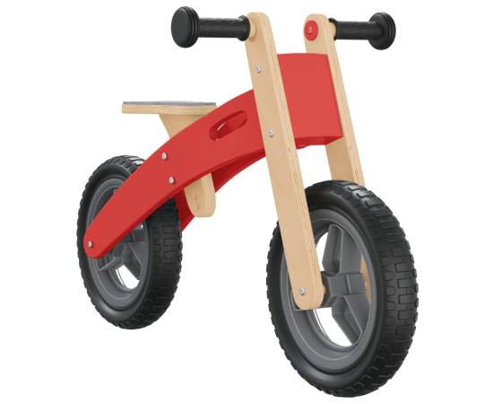 Bicicletă de echilibru pentru copii, roșu, 4 image