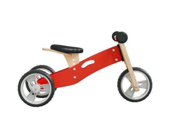 Bicicletă de echilibru pentru copii 2 în 1, roșu, 6 image