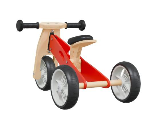 Bicicletă de echilibru pentru copii 2 în 1, roșu, 7 image