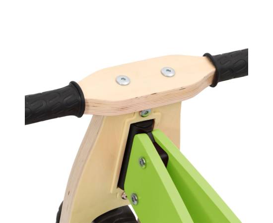 Bicicletă de echilibru pentru copii 2 în 1, verde, 11 image