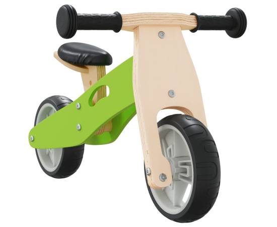 Bicicletă de echilibru pentru copii 2 în 1, verde, 4 image