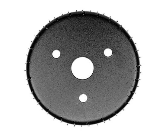 Disc circular slefuit, modelat, raspel, pentru lemn, plastic, cauciuc, beton celular, 120x22.2 mm, dedra
