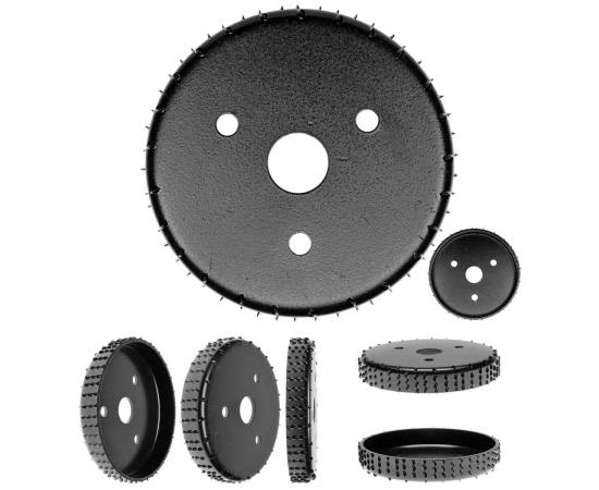Disc circular slefuit, modelat, raspel, pentru lemn, plastic, cauciuc, beton celular, 120x22.2 mm, dedra, 9 image